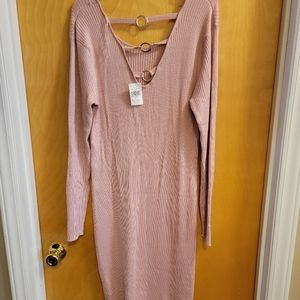 Ribbed Sweater Dress